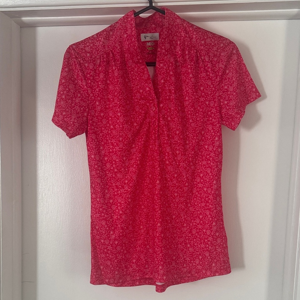 Greg Norman Collection Pink Floral Blouse